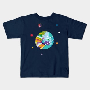 Earth vs Coronavirus Kids T-Shirt